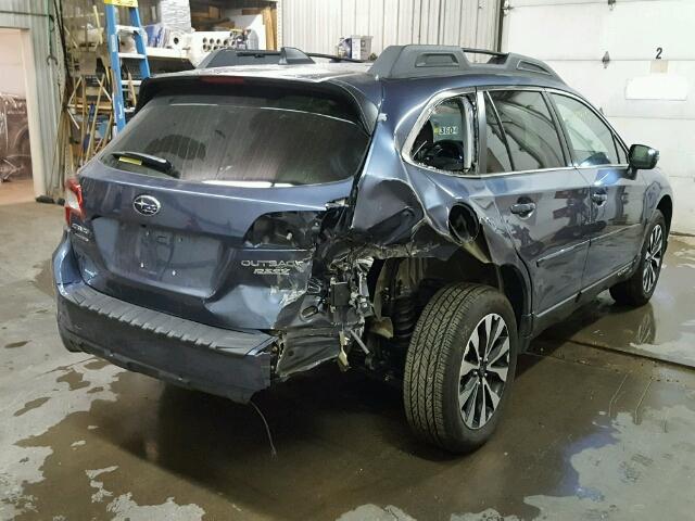 4S4BSANC2H3436883 - 2017 SUBARU OUTBACK 2. BLUE photo 4