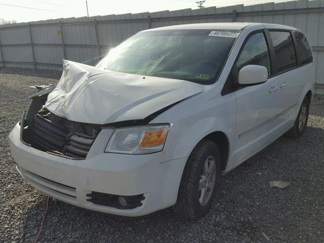 1D8HN54P88B121630 - 2008 DODGE GRAND CARA WHITE photo 2