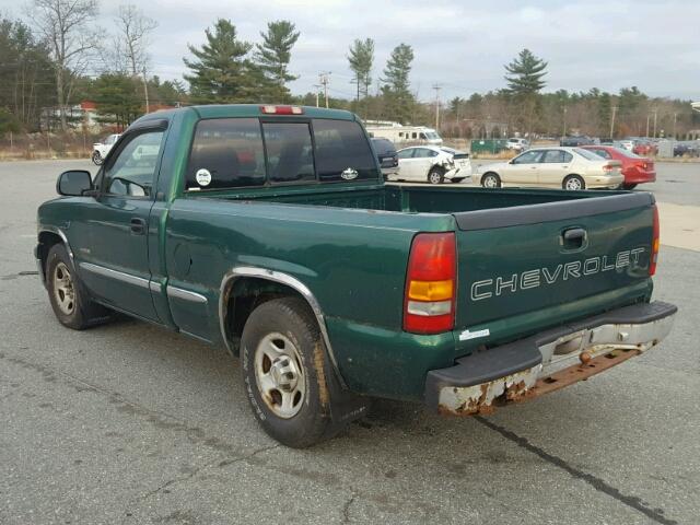 1GCEC14W1XZ152182 - 1999 CHEVROLET SILVERADO GREEN photo 3