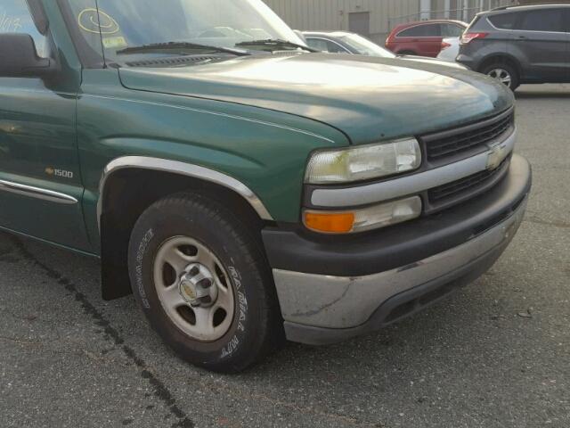 1GCEC14W1XZ152182 - 1999 CHEVROLET SILVERADO GREEN photo 9