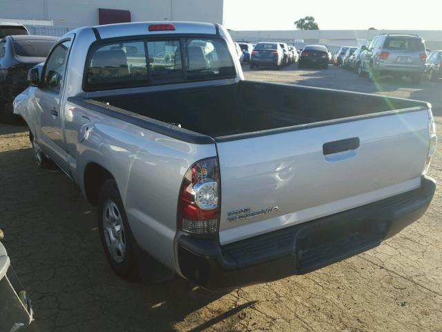 5TFNX4CN4BX005020 - 2011 TOYOTA TACOMA SILVER photo 3