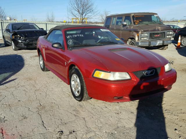 1FAFP444XYF281992 - 2000 FORD MUSTANG RED photo 1