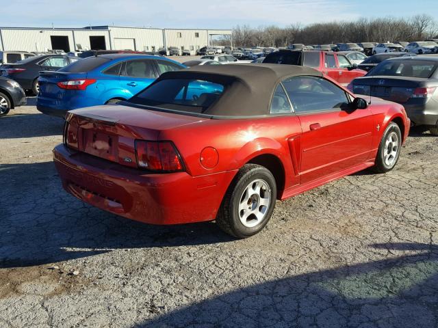 1FAFP444XYF281992 - 2000 FORD MUSTANG RED photo 4