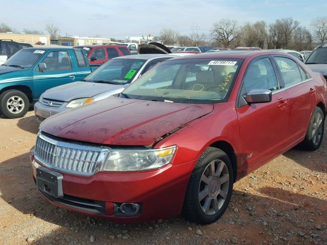 3LNHM28T87R636656 - 2007 LINCOLN MKZ MAROON photo 2