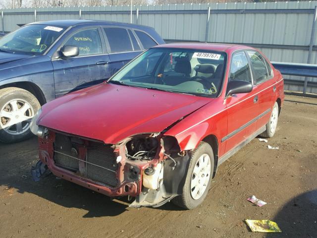 1HGEJ6679XL050691 - 1999 HONDA CIVIC LX MAROON photo 2