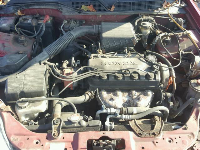 1HGEJ6679XL050691 - 1999 HONDA CIVIC LX MAROON photo 7