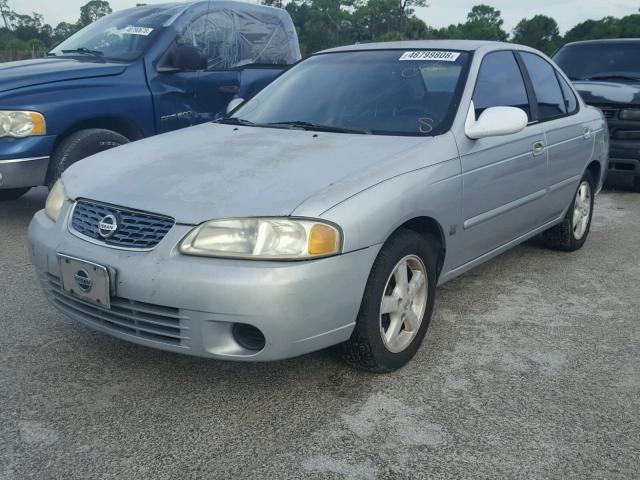 3N1AB51A23L735589 - 2003 NISSAN SENTRA SE- SILVER photo 2