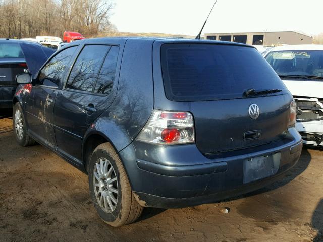 9BWGR61J744020961 - 2004 VOLKSWAGEN GOLF GLS T BLUE photo 3