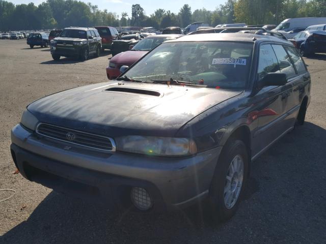 4S3BG6850V7615525 - 1997 SUBARU LEGACY OUT BLUE photo 2