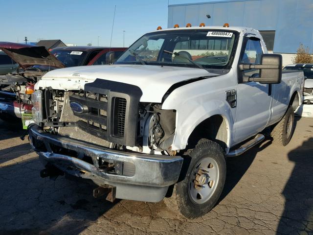 1FTWF31559EA09250 - 2009 FORD F350 SUPER WHITE photo 2