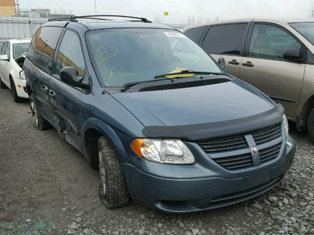 1D4GP25R37B122222 - 2007 DODGE CARAVAN SE GREEN photo 1