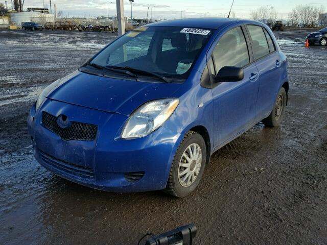 JTDKT923975045074 - 2007 TOYOTA YARIS BLUE photo 2