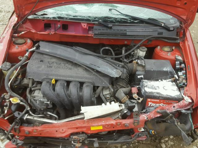 2T1BR32E08C864198 - 2008 TOYOTA COROLLA CE RED photo 7