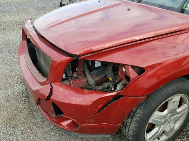 1B3HB48B07D106804 - 2007 DODGE CALIBER SX RED photo 10