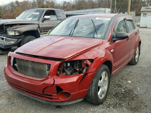 1B3HB48B07D106804 - 2007 DODGE CALIBER SX RED photo 2