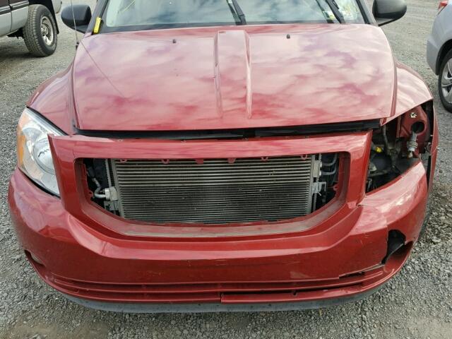 1B3HB48B07D106804 - 2007 DODGE CALIBER SX RED photo 9