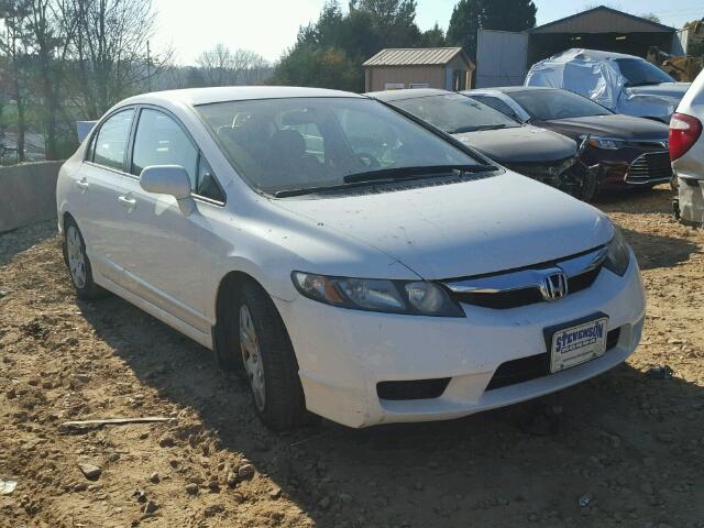 2HGFA1F58AH544129 - 2010 HONDA CIVIC LX WHITE photo 1