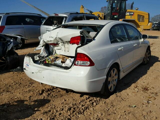 2HGFA1F58AH544129 - 2010 HONDA CIVIC LX WHITE photo 4