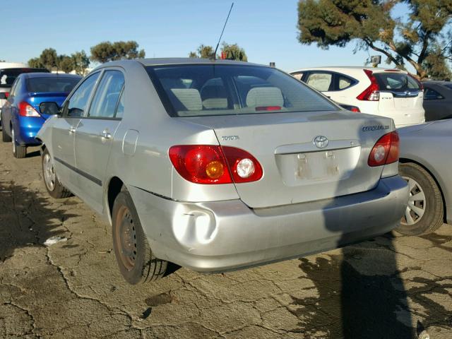 1NXBR32E04Z273040 - 2004 TOYOTA COROLLA CE SILVER photo 3