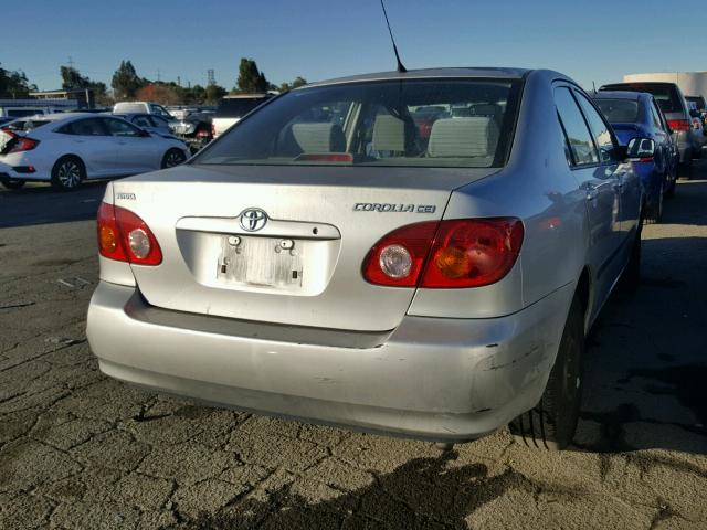 1NXBR32E04Z273040 - 2004 TOYOTA COROLLA CE SILVER photo 4