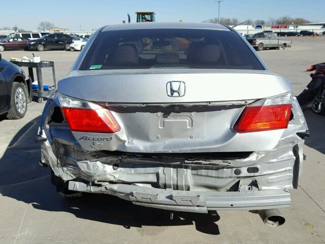 1HGCR2F3XFA071243 - 2015 HONDA ACCORD LX SILVER photo 9