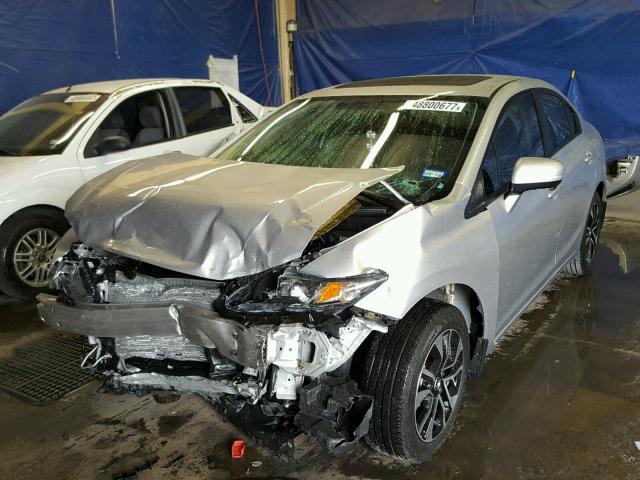 19XFB2F89FE067600 - 2015 HONDA CIVIC EX SILVER photo 2