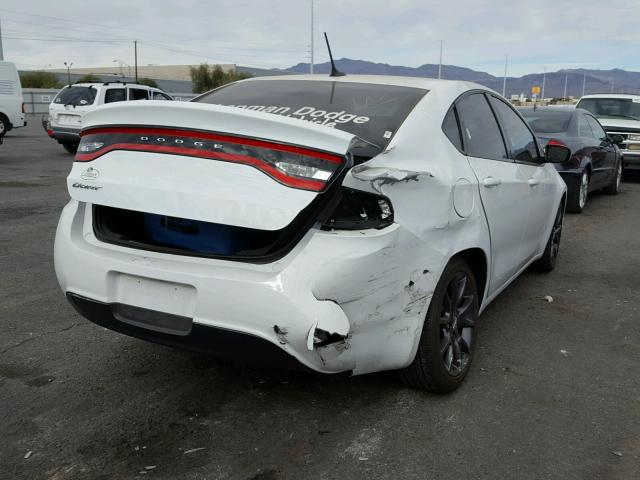 1C3CDFAA4GD712112 - 2016 DODGE DART SE WHITE photo 4