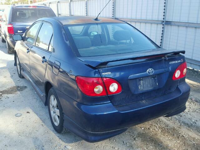 2T1BR32E27C752775 - 2007 TOYOTA COROLLA CE BLUE photo 3