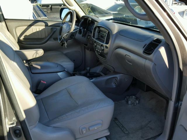 5TDBT48A84S221482 - 2004 TOYOTA SEQUOIA LI GRAY photo 5