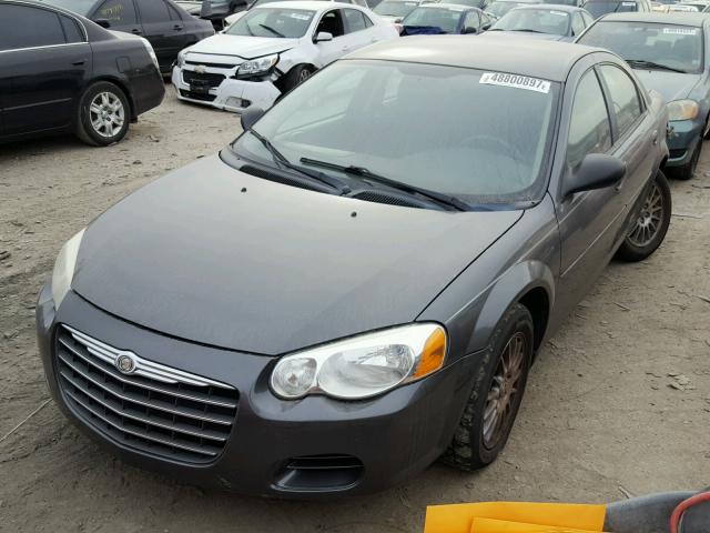 1C3EL56R94N384194 - 2004 CHRYSLER SEBRING LX GRAY photo 2