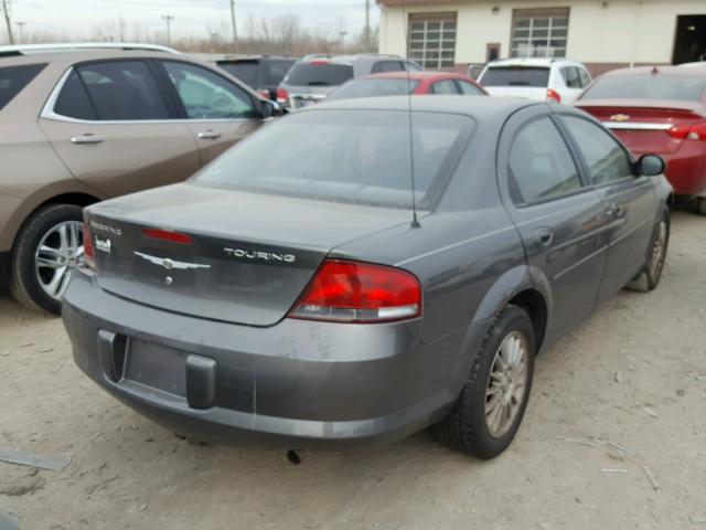 1C3EL56R94N384194 - 2004 CHRYSLER SEBRING LX GRAY photo 4