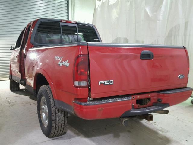 2FTRX18LX2CA68342 - 2002 FORD F150 RED photo 3