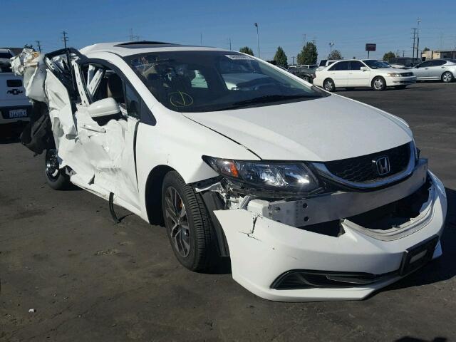 19XFB2F89EE255791 - 2014 HONDA CIVIC EX WHITE photo 1