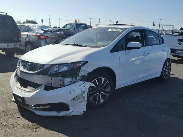 19XFB2F89EE255791 - 2014 HONDA CIVIC EX WHITE photo 2