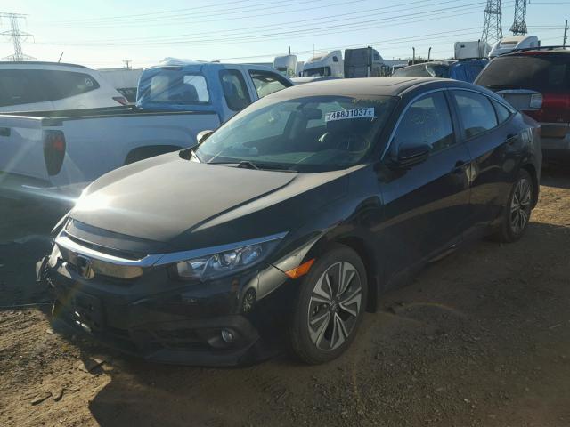 19XFC1F79HE033495 - 2017 HONDA CIVIC EXL Czarny zdjęcie 2
