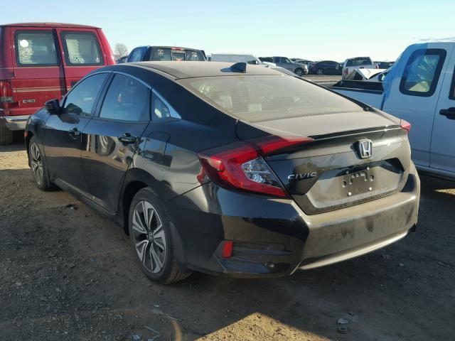 19XFC1F79HE033495 - 2017 HONDA CIVIC EXL Czarny zdjęcie 3