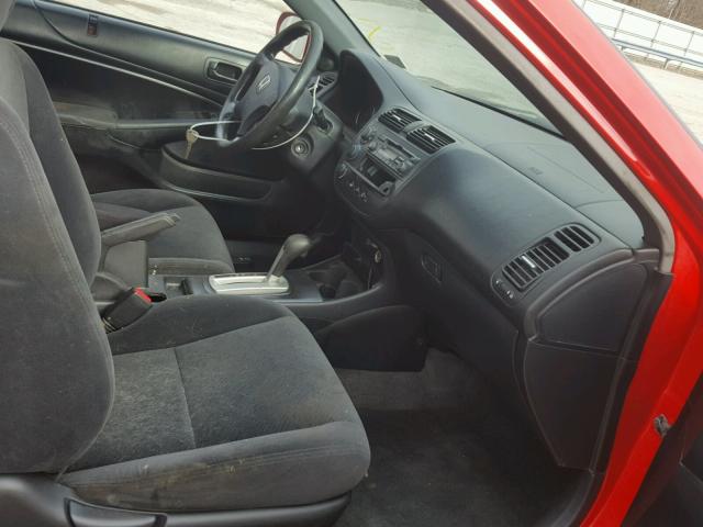 1HGEM229X3L040205 - 2003 HONDA CIVIC EX 红色 照片 5