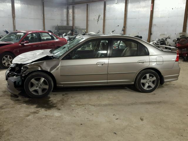 1HGES26745L006925 - 2005 HONDA CIVIC EX TAN photo 9