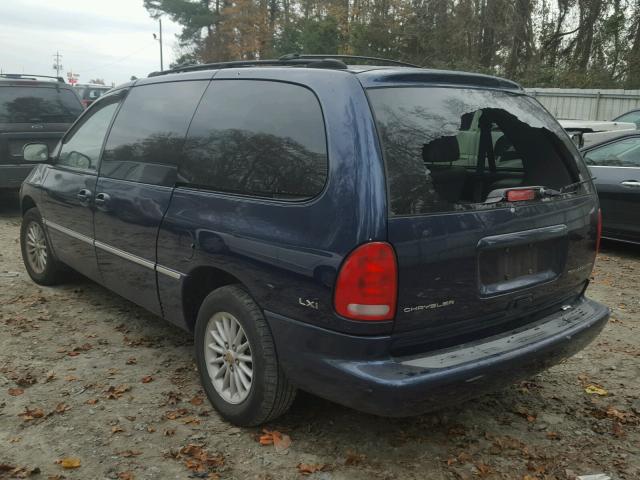 1C4GP54L2YB650976 - 2000 CHRYSLER TOWN & COU BLUE photo 3