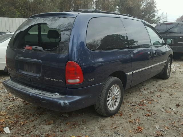 1C4GP54L2YB650976 - 2000 CHRYSLER TOWN & COU BLUE photo 4