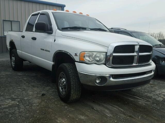 3D7KS28C55G786867 - 2005 DODGE RAM 2500 S WHITE photo 1