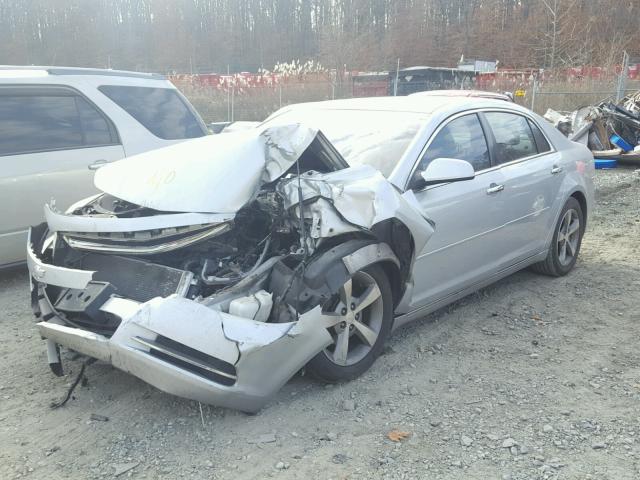 1G1ZC5EU1CF155402 - 2012 CHEVROLET MALIBU 1LT SILVER photo 2