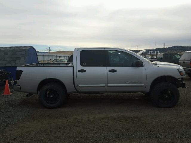 1N6AA07C09N303486 - 2009 NISSAN TITAN XE SILVER photo 9