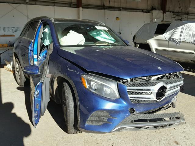 WDC0G4KB3HF195435 - 2017 MERCEDES-BENZ GLC 300 4M BLUE photo 1