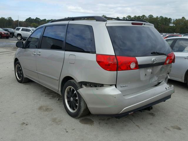 5TDZK23C88S196149 - 2008 TOYOTA SIENNA CE SILVER photo 3