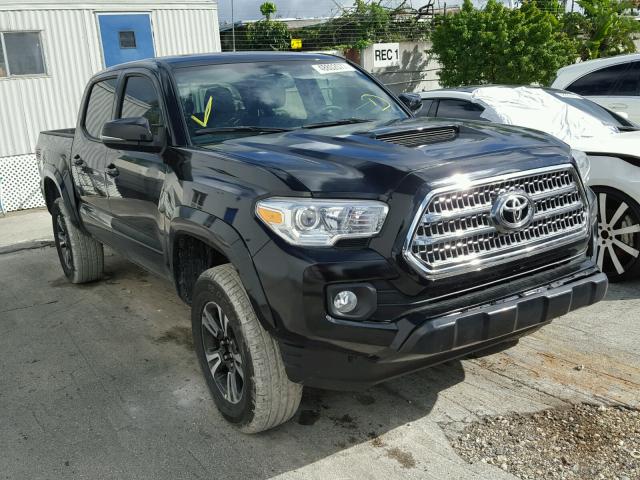 3TMAZ5CN0HM026802 - 2017 TOYOTA TACOMA DOU BLACK photo 1