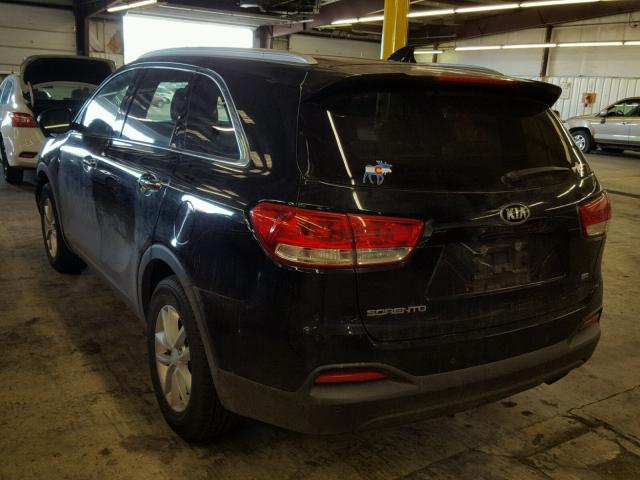 5XYPGDA31GG031398 - 2016 KIA SORENTO LX BLACK photo 3