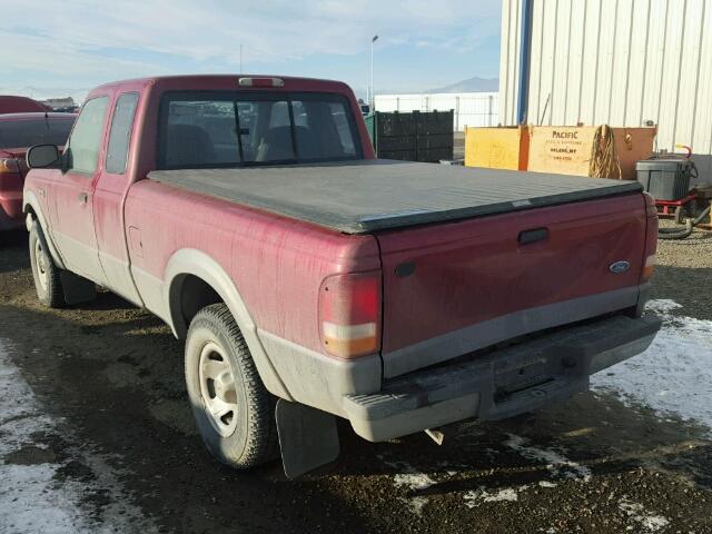 1FTCR15XXSPA98737 - 1995 FORD RANGER SUP RED photo 3