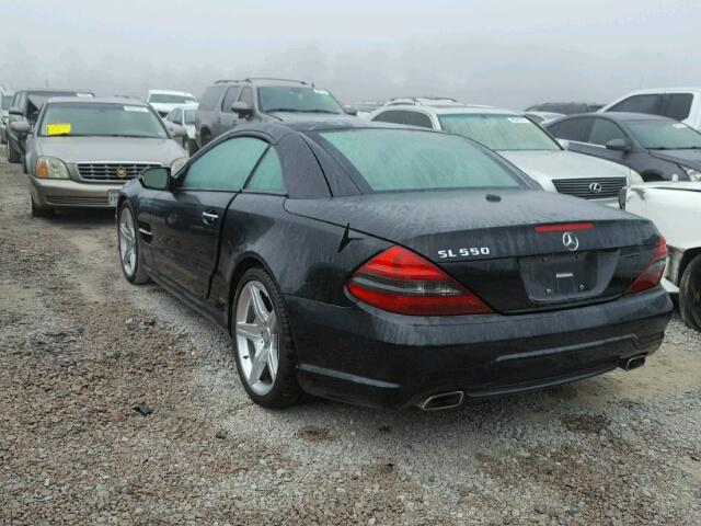 WDBSK7BA2BF161420 - 2011 MERCEDES-BENZ SL 550 BLACK photo 3