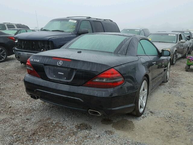 WDBSK7BA2BF161420 - 2011 MERCEDES-BENZ SL 550 BLACK photo 4